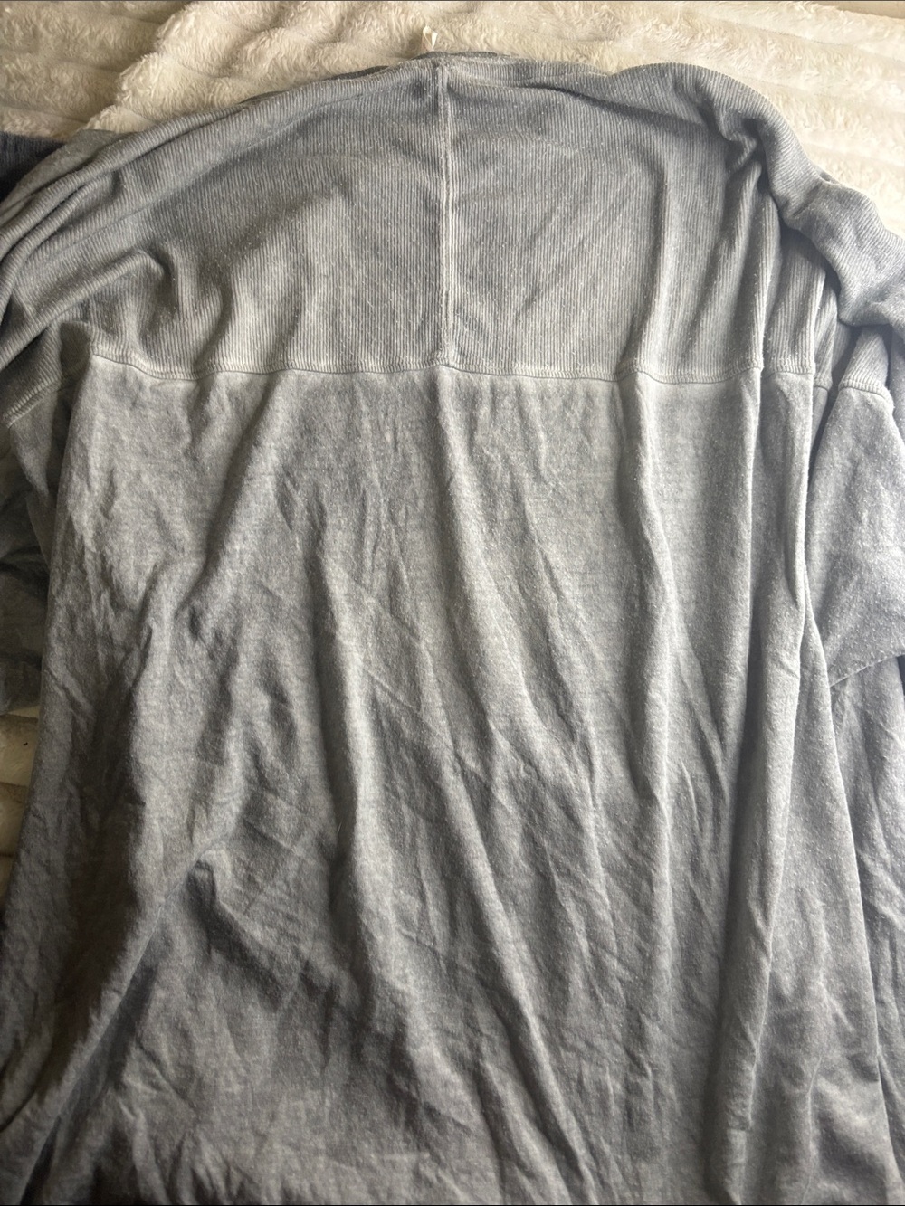 FP Movement by Free People Heather Light Gray Draped Crossover Tunic - Picture 4 of 4